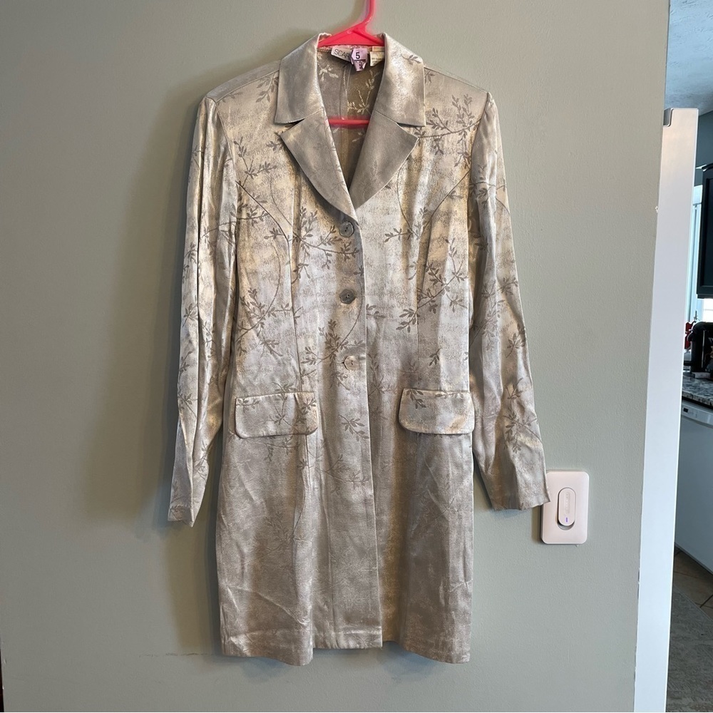 Scarlett Vintage Jacket, Pant & Belt silver size 3-4
